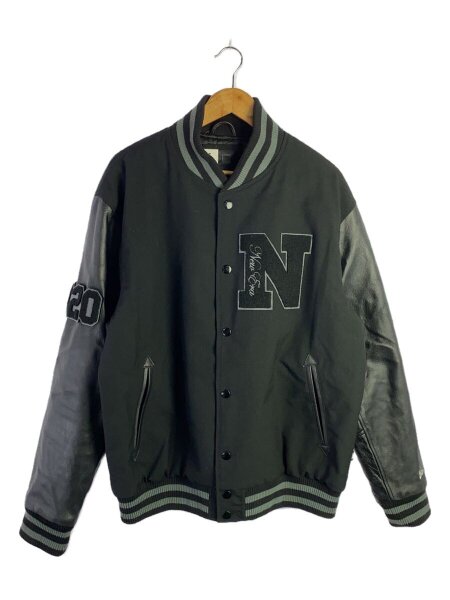 NEW ERA(ニューエラ) / スタジャン/XXL/袖レザー/BLK/12943680/バー 