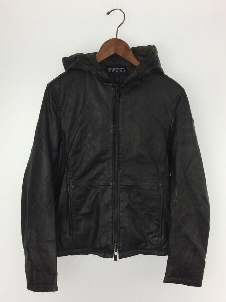 EMPORIO ARMANI(エンポリオアルマーニ) / フーデットレザージャケット  