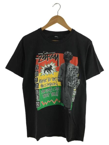 STUSSY(ステューシー) / Tシャツ/S/コットン/BLK/プリント/ラスタ 