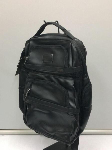 TUMI ALPHA 3ブラック レザー リュック