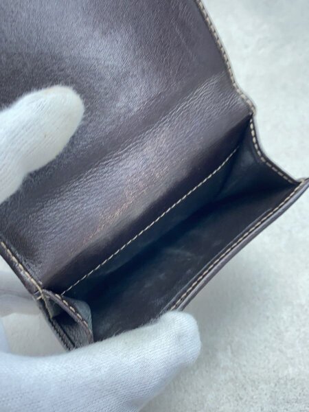 美品　GUCCI グッチ　GGシマレザーレザー 二つ折り財布 181594 GUCCI(グッチ) / 2つ折り財布/キャンバス/BRW/レディース/181594