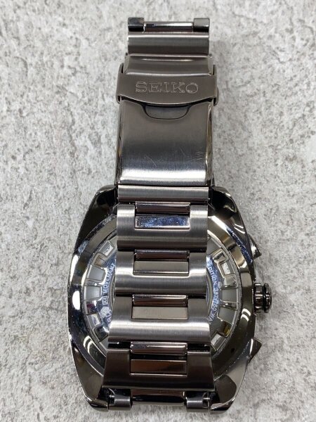 SEIKO(セイコー) / 発電クォーツ腕時計/アナログ/ステンレス/BLK/SLV 