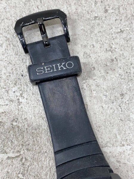 SEIKO(セイコー) / ソーラー腕時計/デジタル/ラバー/GRY/BLK/S833-00A0