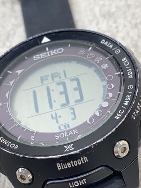 SEIKO(セイコー) / ソーラー腕時計/デジタル/ラバー/GRY/BLK/S833-00A0 SEIKO(セイコー) / ソーラー腕時計/デジタル/ラバー/GRY/BLK/S833-00A0