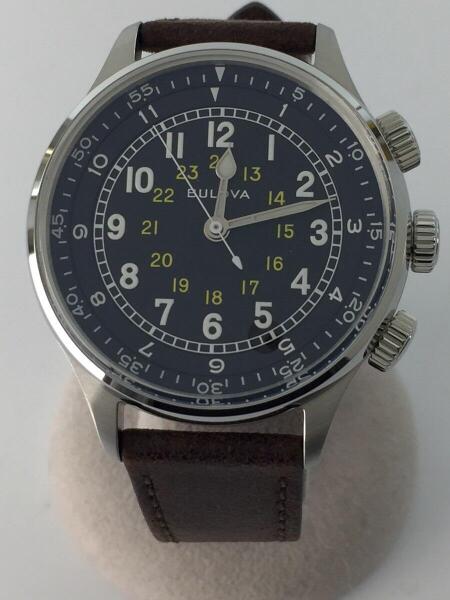 BULOVA(ブローバ) / 自動巻腕時計/ミリタリーウォッチ/アナログ/レザー 