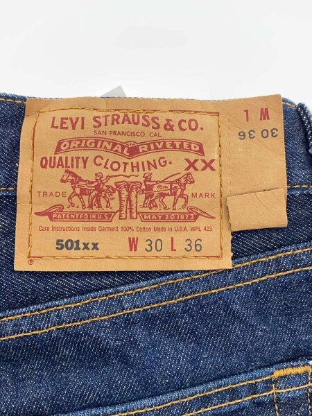 Levi's(リーバイス) / ボトム/30/コットン/IDG/無地/501XX | 古着の