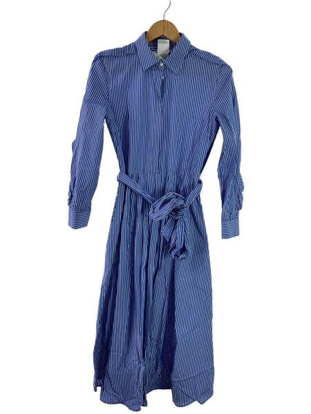 weekend max Mara 38ストライプ シャツワンピース 長袖 綿中古