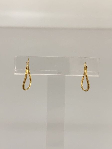 agete(アガット) / ピアス/オールK18フープピアス/計1.0g/GLD 
