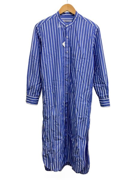 Cristaseya(クリスタセヤ) / STRIPED COTTON MAO SHIRT/ノーカラー 