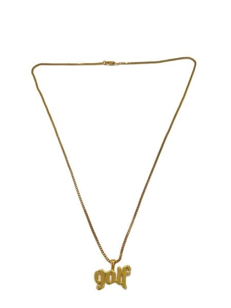 GOLF WANG / ネックレス/ロゴトップ/GLD/トップ有/メンズ/チェーンサビ有 GOLF WANG(ゴルフワン) / ネックレス/ロゴトップ/GLD/トップ有/メンズ