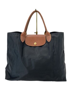 超美品　未使用級✨　Longchamp ロゾ　トートバッグ　シボレザー　レザー LONGCHAMP(ロンシャン) / ロゾ/トートバッグ/レザー/BLK/無地 | 中古品