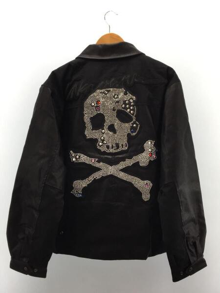 UNKNOWN(アンノウン) / JEWEL SKELETON LEATHER JACKET/フェイクレザー 