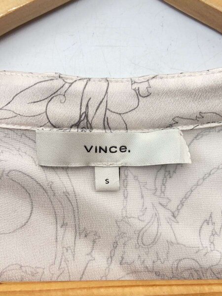 VINCE.(ヴィンス) / 長袖ブラウス/S/シルク/WHT/花柄 | 古着の販売 