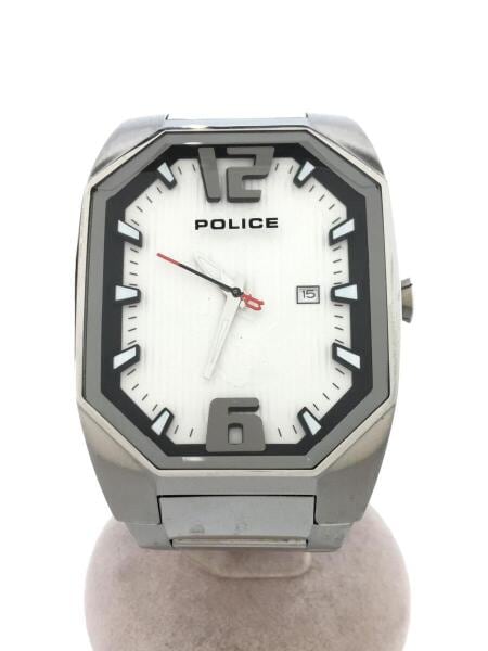 POLICE(ポリス) / クォーツ腕時計/アナログ/WHT/SLV/12895J | 中古品の 