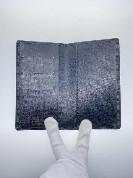 LOUIS VUITTON(ルイヴィトン) / 2つ折り財布/レザー/BLK/無地/メンズ