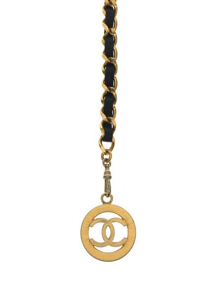 CHANEL(シャネル) / OLD/3連チェーンベルト/レザー/GLD/レディース 
