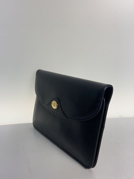 Christian Dior(クリスチャンディオール) / クラッチバッグ/レザー/BLK