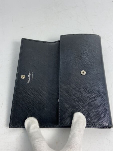 Salvatore Ferragamo(サルヴァトーレフェラガモ) / 長財布/レザー/BLK Salvatore Ferragamo(サルヴァトーレフェラガモ) / 長財布/レザー/BLK