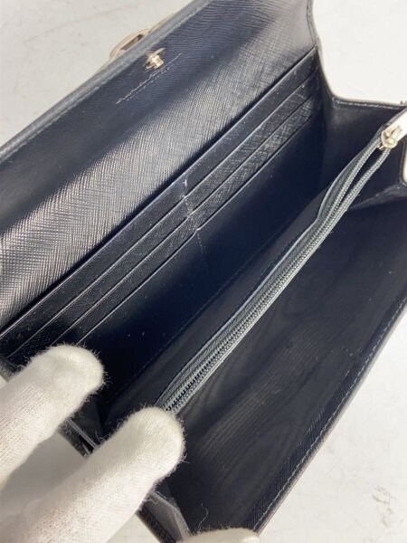 Salvatore Ferragamo(サルヴァトーレフェラガモ) / 長財布/レザー/BLK