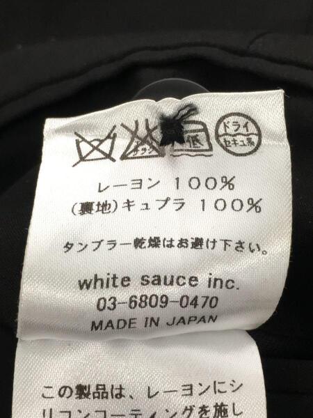 ETHOSENS(エトセンス) / スラックスパンツ/タックパンツ/レーヨン/BLK