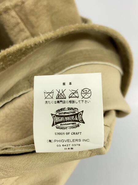 PHIGVEL(フィグベル) / ベスト/38/スウェード/BRW/無地/ハーフジップ