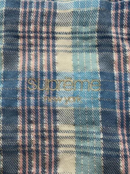 Supreme(シュプリーム) / 半袖シャツ/XL/コットン/BLU/チェック 