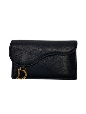 Christian Dior 黒 レザー 名刺入れ DIOR ブラック レザー カードケース【値下げしました】 Christian Dior