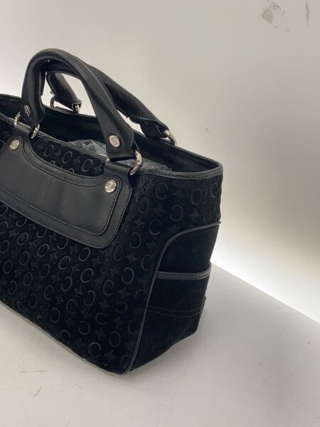 CELINE(セリーヌ) / ハンドバッグ/スウェード/BLK/モノグラム/ST 00/16