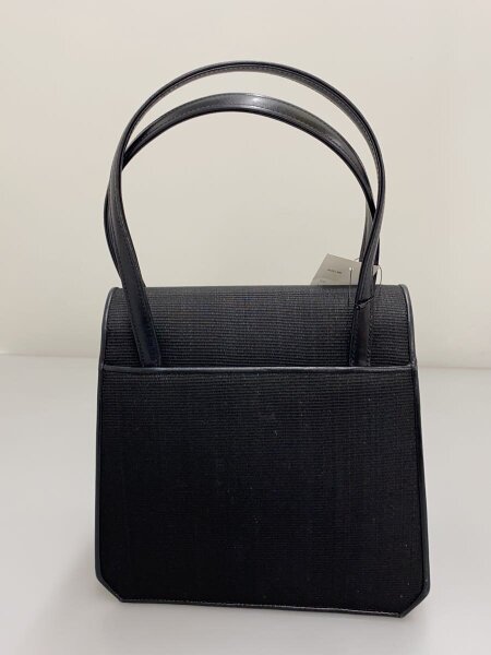 80's Elegance. ビジネスハンドバッグ ブラック 中古品 その他ブランド(ソノタブランド) / ハンドバッグ/レザー/BLK/1112004