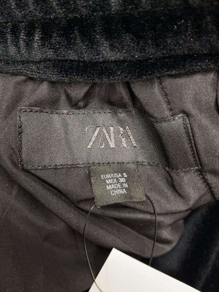 ZARA(ザラ) / RELAXED FIT VELVET TROUSERS/S/ベロア/BLK/無地/5320 