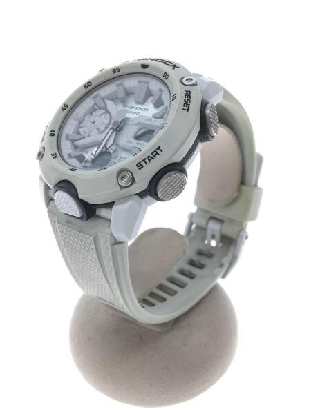 CASIO / クォーツ腕時計/アナログ/ラバー/WHT/WHT/SS/GA-2000 CASIO(カシオ) / クォーツ腕時計/アナログ/ラバー/WHT/WHT/SS/GA-2000