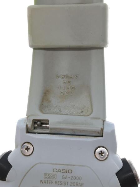 CASIO(カシオ) / クォーツ腕時計/アナログ/ラバー/WHT/WHT/SS/GA-2000