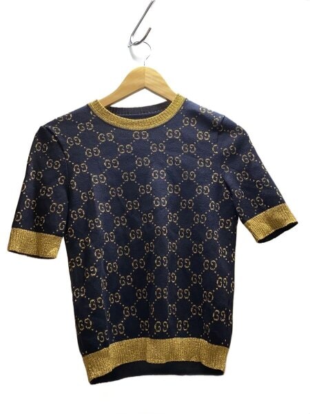 GUCCI(グッチ) / トップス/XS/コットン/BLK/総柄/526759-x9w83 | 古着 