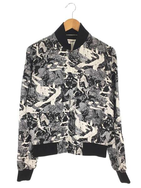 SAINT LAURENT(サンローラン) / PRINTED SILK BOMBER JACKET/シルク 