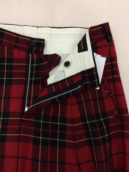 美品/comme des garcons/サルエルパンツ/S/チェック/RED COMME des GARCONS(コムデギャルソン) / サルエルパンツ/S/ウール/RED