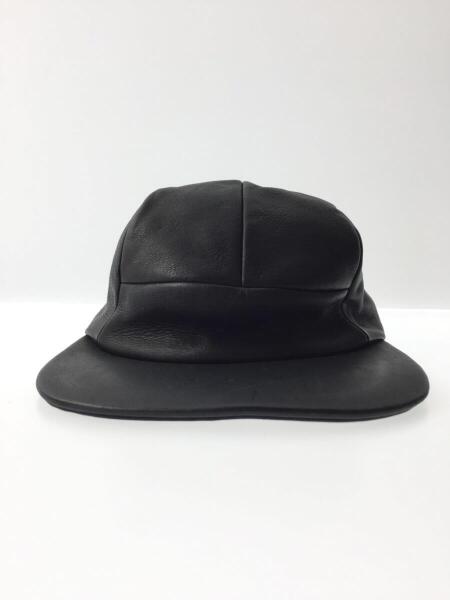 SUNSEA(サンシー) SUNSEA / LEATHER JET CAP ⁄ キャップ⁄--⁄レザー⁄BLK