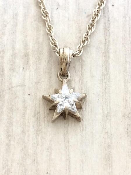 STAR JEWELRY(スタージュエリー) / シルバーネックレス(星・ストーン 