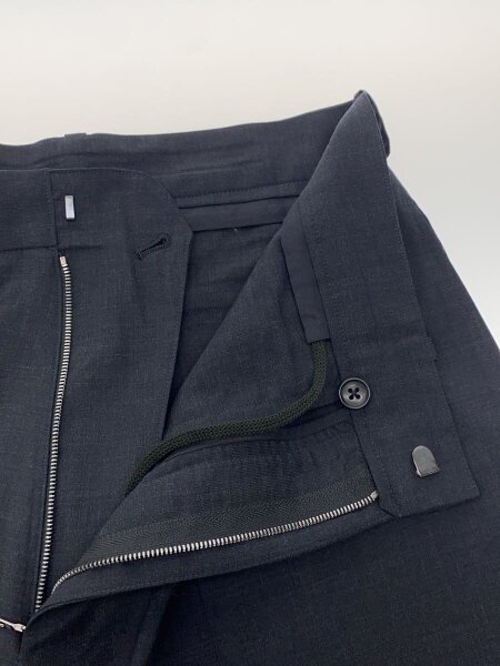 BLURHMS(ブラームス) / Washed Wool Voile Trousers/3/ウール/BLK 