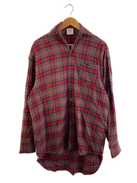 VETEMENTS(ヴェトモン) / 長袖シャツ/S/コットン/RED/チェック 