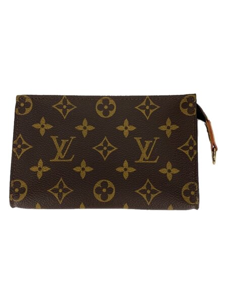 美品ベタなし LOUIS VUITTON モノグラム ポッシュトワレット ルイヴィトン モノグラム ポッシュトワレット15 ブラウン M47546
