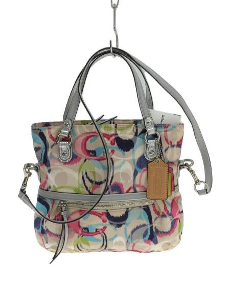 COACH(コーチ) / ハンドバッグ_シグネチャー_総柄/キャンバス/BEG/総柄 