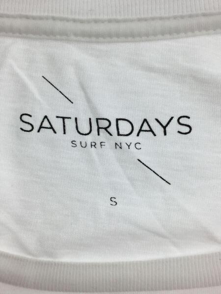 SATURDAYS SURF NYC 〝 S〟ロゴTシャツ（白）
