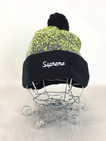Supreme(シュプリーム) / ニットキャップ/--/アクリル/YLW/総柄 