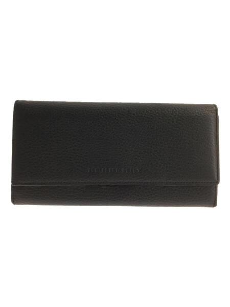 [新品未使用]BURBERRY 長財布 BURBERRY(バーバリー) / 長財布/レザー/BLK/無地/メンズ/ブラック/ノバ