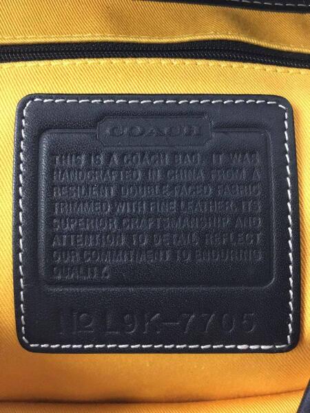COACH(コーチ) / ハンドバッグ/レザー/BEG/キャンバス/7705/マグネット