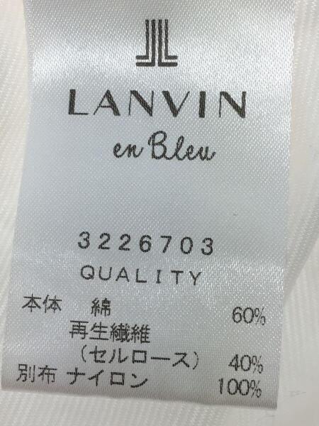 LANVIN en Bleu(ランバンオンブルー) / 半袖ブラウス/38/コットン/WHT 