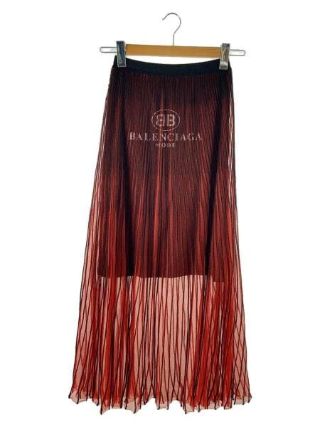 バレンシアガ ロゴプリーツ ロングスカート プリーツスカート