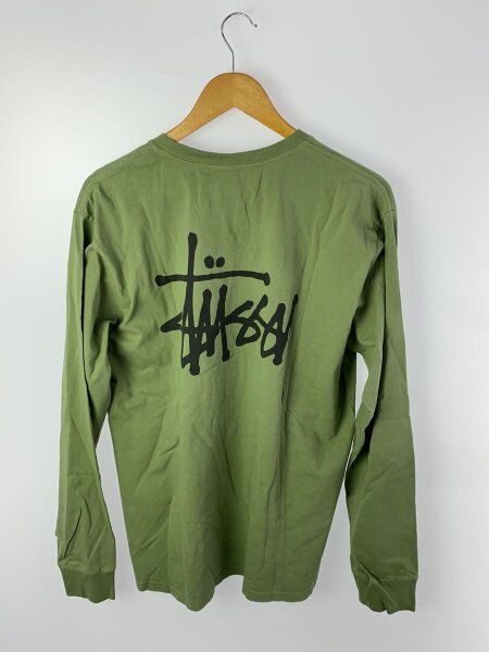 STUSSY(ステューシー) / 長袖Tシャツ/M/コットン/緑/グリーン/クルー 