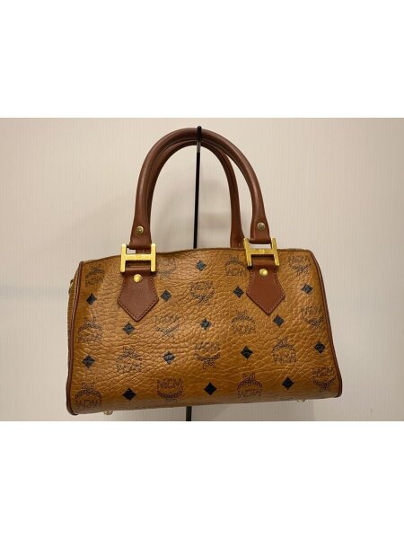 MCM(エムシーエム) / ボストンバッグ/レザー/BRW/総柄 | 中古品の販売 