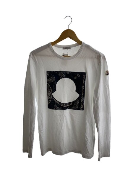 極美品　モンクレール　ロンT 長袖シャツ　ホワイト　XS 国内正規品　3S749 極美品 モンクレール ロンT 長袖シャツ ホワイト XS 国内正規品 3S749